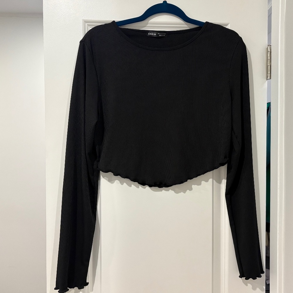 Black Long Sleeve Top